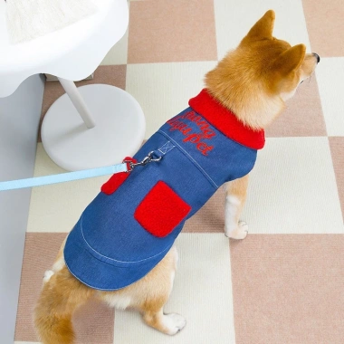Áo Jeans giữ ấm cho mèo & chó, lót lông dễ thương, móc dây thoáng khí, thời trang Poodle, Chihuahua, Yorkie 8 Áo Jeans giữ ấm cho mèo & chó, lót lông dễ thương, móc dây thoáng khí, thời trang Poodle, Chihuahua, Yorkie 8