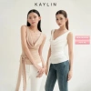 Áo Kaylin cổ đổ, phối bra ren, thun dẻo vân mây – BST Thu Đông 2.025, chỉ 398.000₫