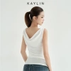 Áo Kaylin cổ đổ, phối bra ren, thun dẻo vân mây – BST Thu Đông 2.025, chỉ 398.000₫ 4