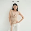 Áo Kaylin cổ đổ, phối bra ren, thun dẻo vân mây – BST Thu Đông 2.025, chỉ 398.000₫ 6