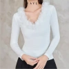 Áo KAYLIN cổ phối hoa dài tay, thun lụa cotton 2 lớp co giãn, phong cách cá tính - BST Tháng 12.2.025 A120T12 giá 420.000 3
