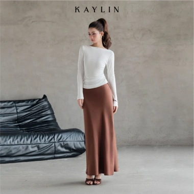 Áo KAYLIN cổ thuyền lưng hở ren, thun nhung co giãn gợi cảm BST Tháng 11.2.025 N2.408 340k 3