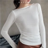 Áo KAYLIN cổ thuyền lưng hở ren, thun nhung co giãn gợi cảm BST Tháng 11.2.025 N2.408 340k 8