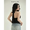 Áo KAYLIN cổ yếm cột nơ ôm form thun lụa cá tính - BST Hè 2.025, giảm còn 338k 4