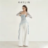 Áo Kaylin cụp ngực tay dài, lưới ren và thun co giãn, gợi cảm BST Thu Đông 2.025 5
