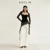 Áo Kaylin cụp ngực tay dài, lưới ren và thun co giãn, gợi cảm BST Thu Đông 2.025 6