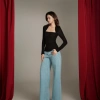 Áo Kaylin Fit Square Top cổ vuông tay dài vải thun, giảm giá Tết Collection 380k 6