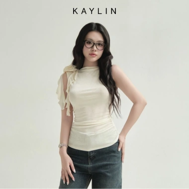 Áo KAYLIN hoa vai thun giãn cá tính BST Hè 2.025 - Giá chỉ 340.000 VND