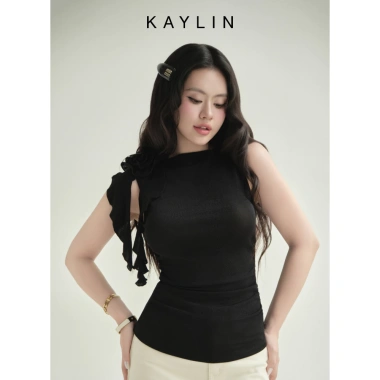 Áo KAYLIN hoa vai thun giãn cá tính BST Hè 2.025 - Giá chỉ 340.000 VND