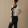Áo Kaylin lệch vai ôm nơ dài, thun cotton co giãn, cá tính BST Tháng 3 A149T3 350k 4