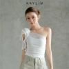 Áo Kaylin lệch vai ren thun poly dẻo - Phong cách cá tính, giảm giá 290.000₫