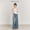 Áo Kaylin lệch vai vạt chéo tua rua Riva lụa chấm bi - Cá tính BST Hè 2.025, 410.000₫ 4