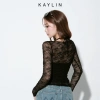 Áo Kaylin lưới tay dài phối yếm 2 dây thun cotton gợi cảm Hè 2.025 - Sale Sốc 221k 5