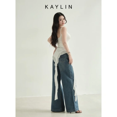 Áo KAYLIN Muse Noir vải thun lưới mịn - BST Hè 2.025, giảm giá 350k 5
