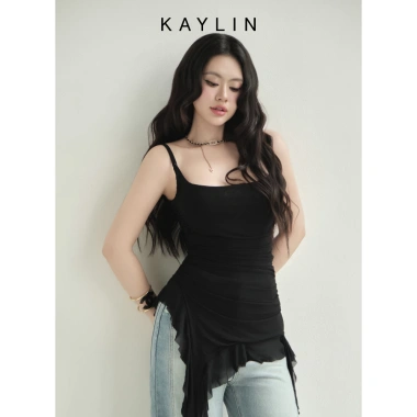 Áo KAYLIN Muse Noir vải thun lưới mịn - BST Hè 2.025, giảm giá 350k 7
