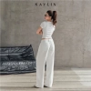 Áo KAYLIN Polo Croptop cổ V thun cotton co giãn, phong cách cá tính - Giá 326.000đ 5