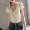 Áo KAYLIN Polo Croptop cổ V thun cotton co giãn, phong cách cá tính - Giá 326.000đ 10