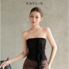 Áo KAYLIN quây nhúng phối bèo, thun lụa cotton co giãn, phong cách cá tính - BST Thu 2.025, giảm giá 344k 2