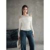 Áo KAYLIN ren và thun tay dài trễ vai, form ôm co giãn, cá tính - BST 11/2.025 A105T11 422k 2