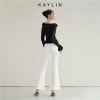 Áo KAYLIN tay dài viền tua rua, vải thun co giãn, phong cách - Giá chỉ 410.000₫ 3