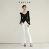 Áo KAYLIN tay dài viền tua rua, vải thun co giãn, phong cách - Giá chỉ 410.000₫ 4