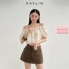 Áo KAYLIN trễ vai croptop voan xô cá tính BST Thu Đông 2.025 - Giá chỉ 374.000đ