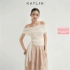Áo Kaylin trễ vai dây quấn eo thun lưới gợi cảm - BST Thu Đông 2.025 - Chỉ 344k