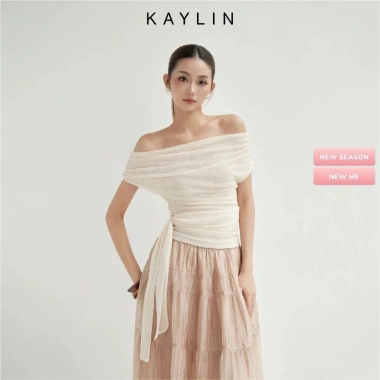 Áo Kaylin trễ vai dây quấn eo thun lưới gợi cảm - BST Thu Đông 2.025 - Chỉ 344k