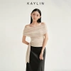 Áo Kaylin trễ vai dây quấn eo thun lưới gợi cảm - BST Thu Đông 2.025 - Chỉ 344k 2