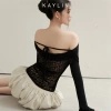 Áo KAYLIN trễ vai tay dài ống loe voan, phong cách gợi cảm - BST Tháng 10.2.025 - Giá ưu đãi 362.000₫ 5