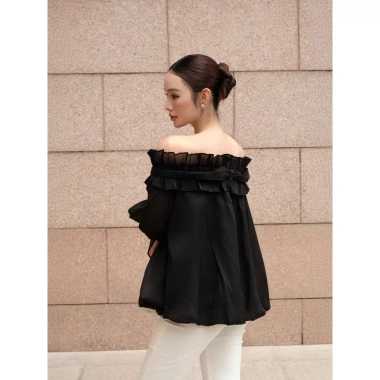 Áo KAYLIN trễ vai tay dài, vải voan tơ mềm mại, cá tính - 11/2.025 A96T11 410k 8 Áo KAYLIN trễ vai tay dài, vải voan tơ mềm mại, cá tính - 11/2.025 A96T11 410k 8