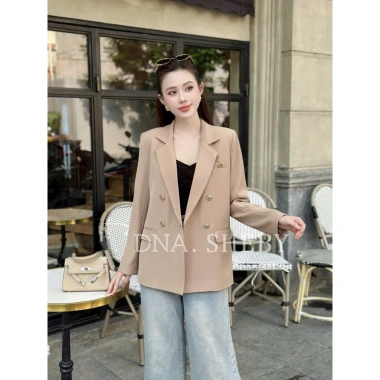 Áo khoác Balzer thu đông cúc đồng sang trọng - Giá 690.000₫, giảm 138.000₫ 9