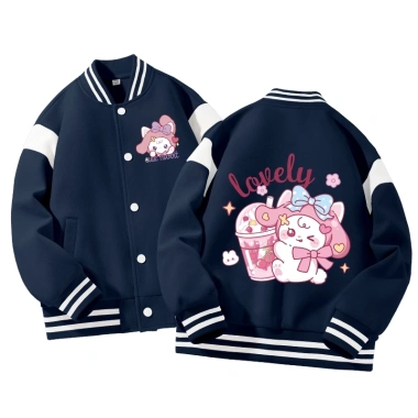 Áo khoác bé gái Bomber hình chú thỏ dễ thương - Thời trang unisex, giá 350k