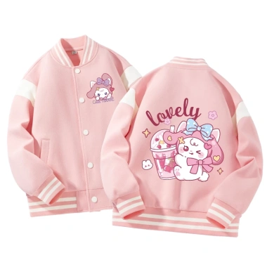 Áo khoác bé gái Bomber hình chú thỏ dễ thương - Thời trang unisex, giá 350k