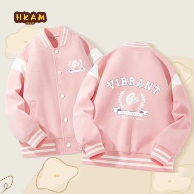 Áo khoác bé gái Bomber thời trang, thoải mái, giảm giá 350.000 - HKAM