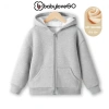 Áo khoác bé trai BabyloveGO nỉ lót lông dày ấm, mũ + khóa kéo, 1-10 tuổi, giảm giá