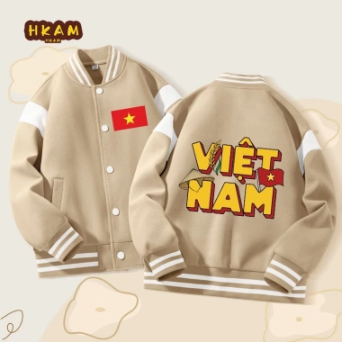 Áo khoác bé trai Bomber in hình Việt Nam, thời trang thoải mái chỉ 350.000đ (giá gốc 448.000đ)