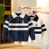 Áo khoác bé trai sọc dệt kim dài tay, siêu ấm, giảm giá 17% - Chỉ 261.022₫ 7