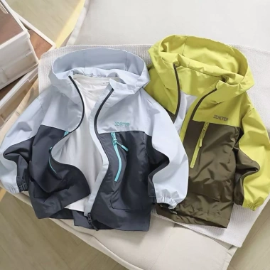 Áo khoác bé trai vỏ mềm mũ trùm đầu, thoáng khí, chống gió, đa năng mọi mùa Unisex Áo khoác bé trai vỏ mềm mũ trùm đầu, thoáng khí, chống gió, đa năng mọi mùa Unisex