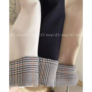 Áo khoác blazer 2 lớp tay lót kẻ HQ Design by Gee - Sang trọng, giá ưu đãi 495k 5