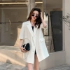 Áo khoác blazer bigsize tay ngắn mỏng mùa hè Ulzzang Hàn Quốc, đẹp thoáng mát, giảm giá 2