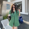 Áo khoác blazer bigsize tay ngắn mỏng mùa hè Ulzzang Hàn Quốc, đẹp thoáng mát, giảm giá 5
