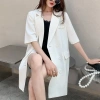 Áo khoác blazer bigsize tay ngắn mỏng mùa hè Ulzzang Hàn Quốc, đẹp thoáng mát, giảm giá 6