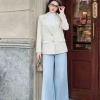 Áo khoác blazer cổ vest nhung 2 túi hông - YOONA ET21S218 giảm giá 224k