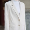Áo khoác blazer cổ vest nhung 2 túi hông - YOONA ET21S218 giảm giá 224k 3