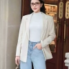 Áo khoác blazer cổ vest nhung 2 túi hông - YOONA ET21S218 giảm giá 224k 7