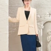 Áo khoác blazer cổ vest tay dài YOONA ET21B210 chất tuyết mưa, túi hai bên hông - 319.500₫