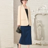 Áo khoác blazer cổ vest tay dài YOONA ET21B210 chất tuyết mưa, túi hai bên hông - 319.500₫ 5