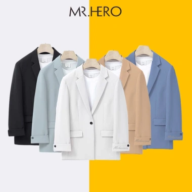 Áo khoác blazer dài tay nam BZ22 M.RO Hàn Quốc Mrhero 5 màu - Giá 149.000₫