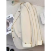Áo khoác blazer dài tay nữ cúc giữa, phối viền trẻ trung, màu trắng - 209.000đ 6